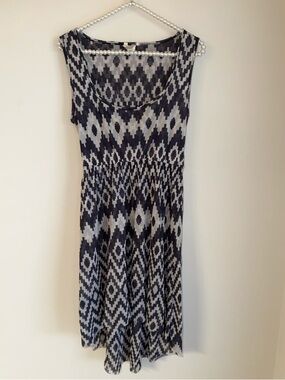 Anthropologie Lilka Sleeveless Geometric Print Pullover Dress - Medium